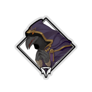 Glitter Crownfall Sticker - Divine Developer
