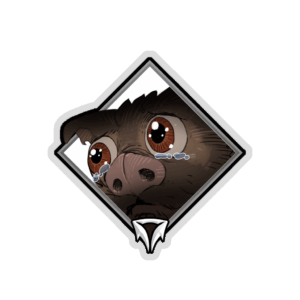 Holo Crownfall Sticker - Sad Snotty