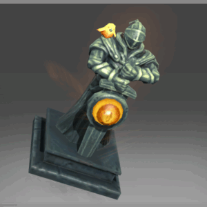 Inscribed Knight Statue
