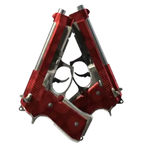 StatTrak™ Dual Berettas | Hemoglobin (Minimal Wear)