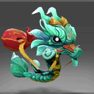Auspicious Little Green Jade Dragon