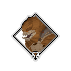 Gold Crownfall Sticker - Abominable Snow Bandit