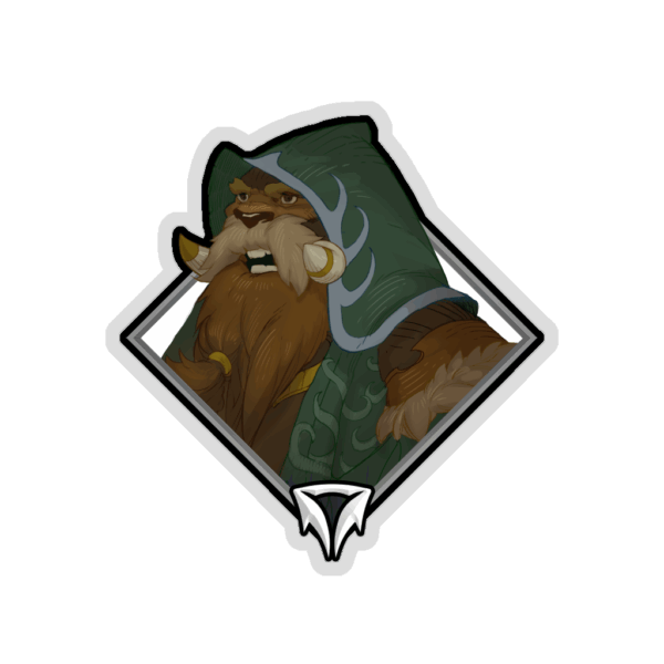Gold Crownfall Sticker - Archimandrite