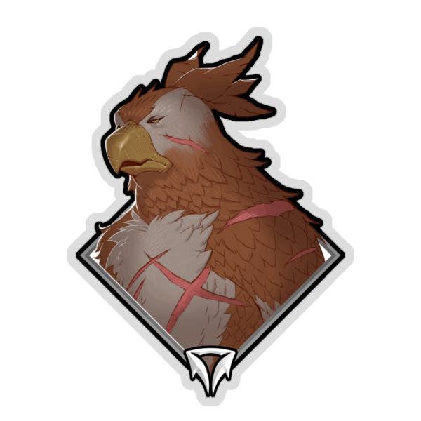 Gold Crownfall Sticker - Gralla
