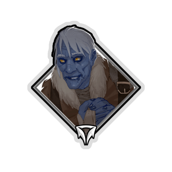 Gold Crownfall Sticker - Nezzo the Merchant