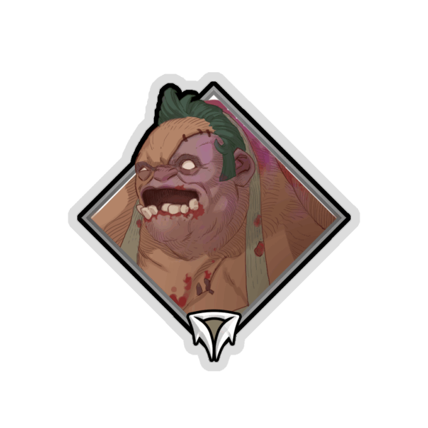Gold Crownfall Sticker - Pudge