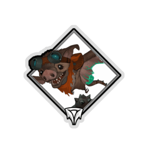 Gold Crownfall Sticker - Sniffy