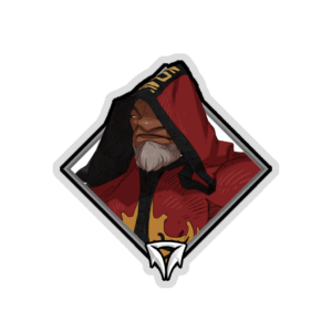 Gold Crownfall Sticker - Warlock