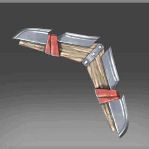 Inscribed Boomerang of the Twin Blades