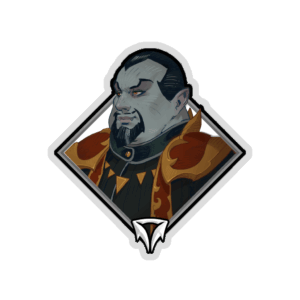 Gold Crownfall Sticker - Baron Porculescu