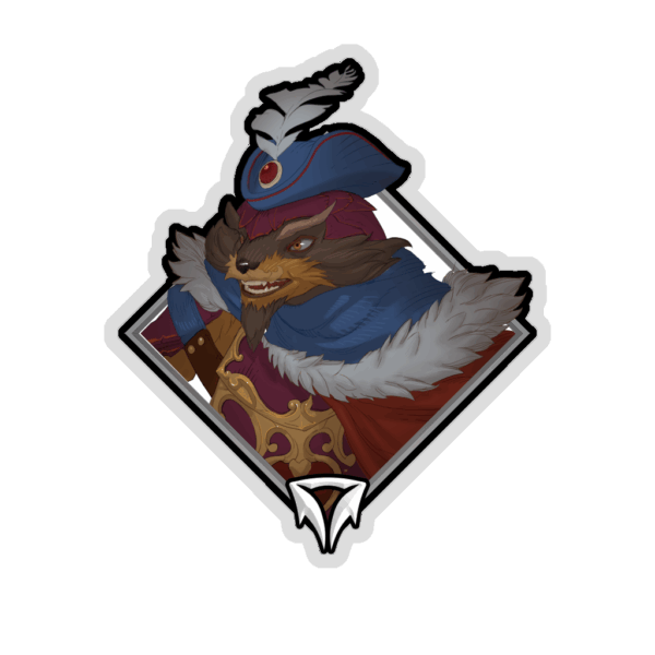 Gold Crownfall Sticker - Pangolier