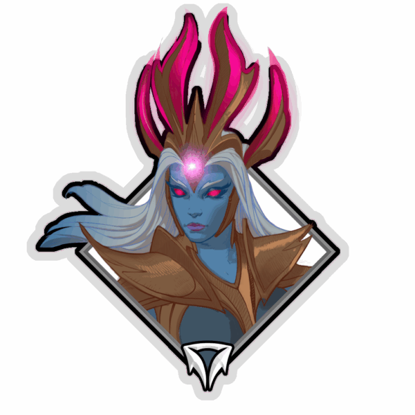Gold Crownfall Sticker - Shen