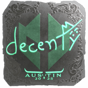 Sticker | decenty (Foil) | Austin 2025