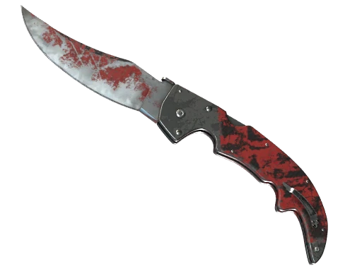 ★ Falchion Knife | Crimson Web (Battle-Scarred)