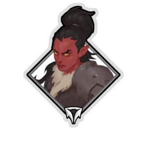 Gold Crownfall Sticker - Sorla Khan