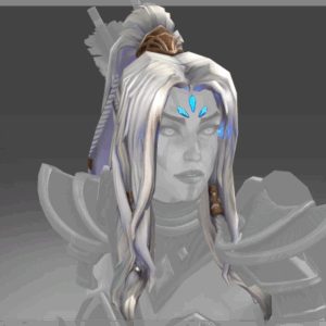 Inscribed Black Ice Constellation - Head