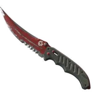 ★ Flip Knife | Crimson Web (Battle-Scarred)
