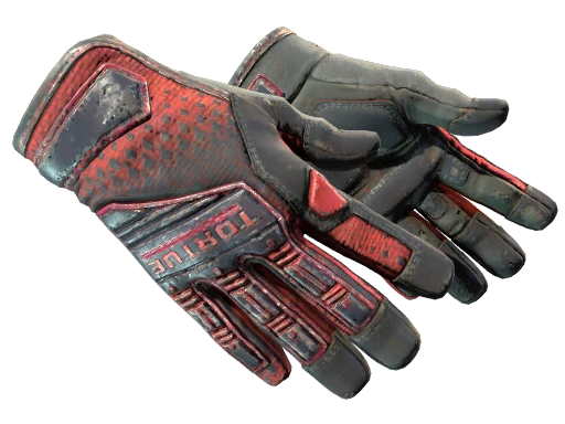 ★ Specialist Gloves | Crimson Kimono (Battle-Scarred)