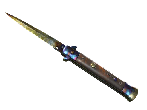 ★ Stiletto Knife | Case Hardened (Battle-Scarred)