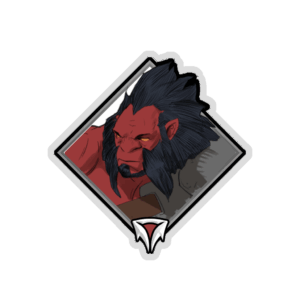 Gold Crownfall Sticker - Axe