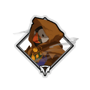 Gold Crownfall Sticker - Clortho the Strange