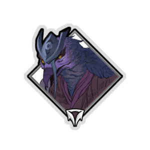 Gold Crownfall Sticker - Scree'Auk