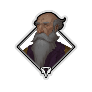 Gold Crownfall Sticker - Thrael