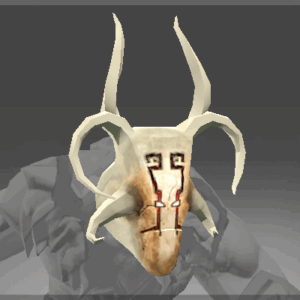 Inscribed Ancient Mask of Intimidation