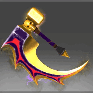 Inscribed Golden Offhand Basher of Mage Skulls