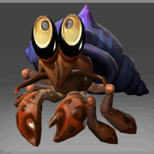 Inscribed Hermes the Hermit Crab