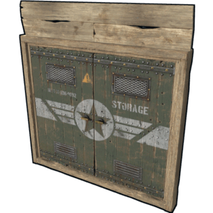 Military Storage Wooden Double Door