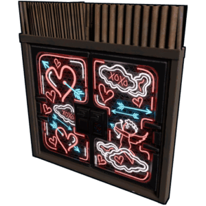 Neon Love Metal Double Door