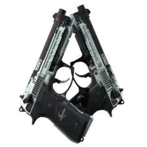 StatTrak™ Dual Berettas | Dezastre (Well-Worn)