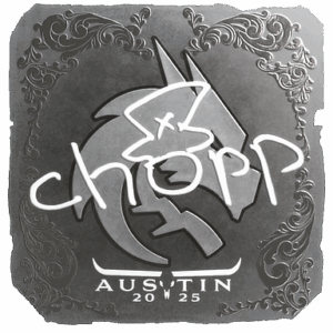 Sticker | chopper (Foil) | Austin 2025