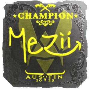 Sticker | mezii (Foil, Champion) | Austin 2025