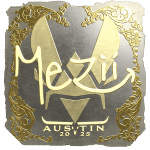 Sticker | mezii (Gold) | Austin 2025