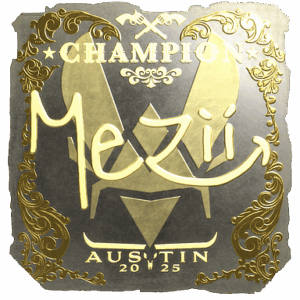 Sticker | mezii (Gold, Champion) | Austin 2025