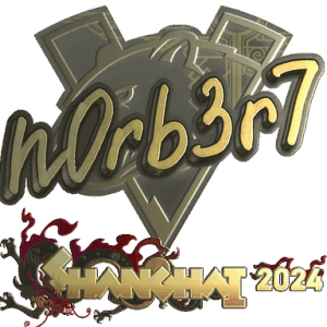 Sticker | n0rb3r7 (Gold) | Shanghai 2024