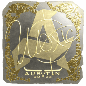 Sticker | woxic (Gold) | Austin 2025