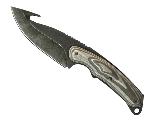 ★ StatTrak™ Gut Knife | Black Laminate (Battle-Scarred)