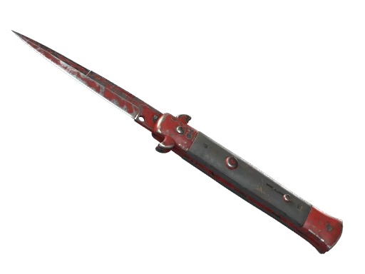 ★ StatTrak™ Stiletto Knife | Crimson Web (Battle-Scarred)