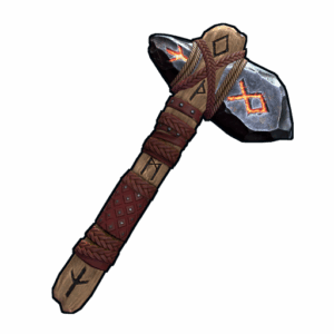 Ancient Runic Stone Hatchet