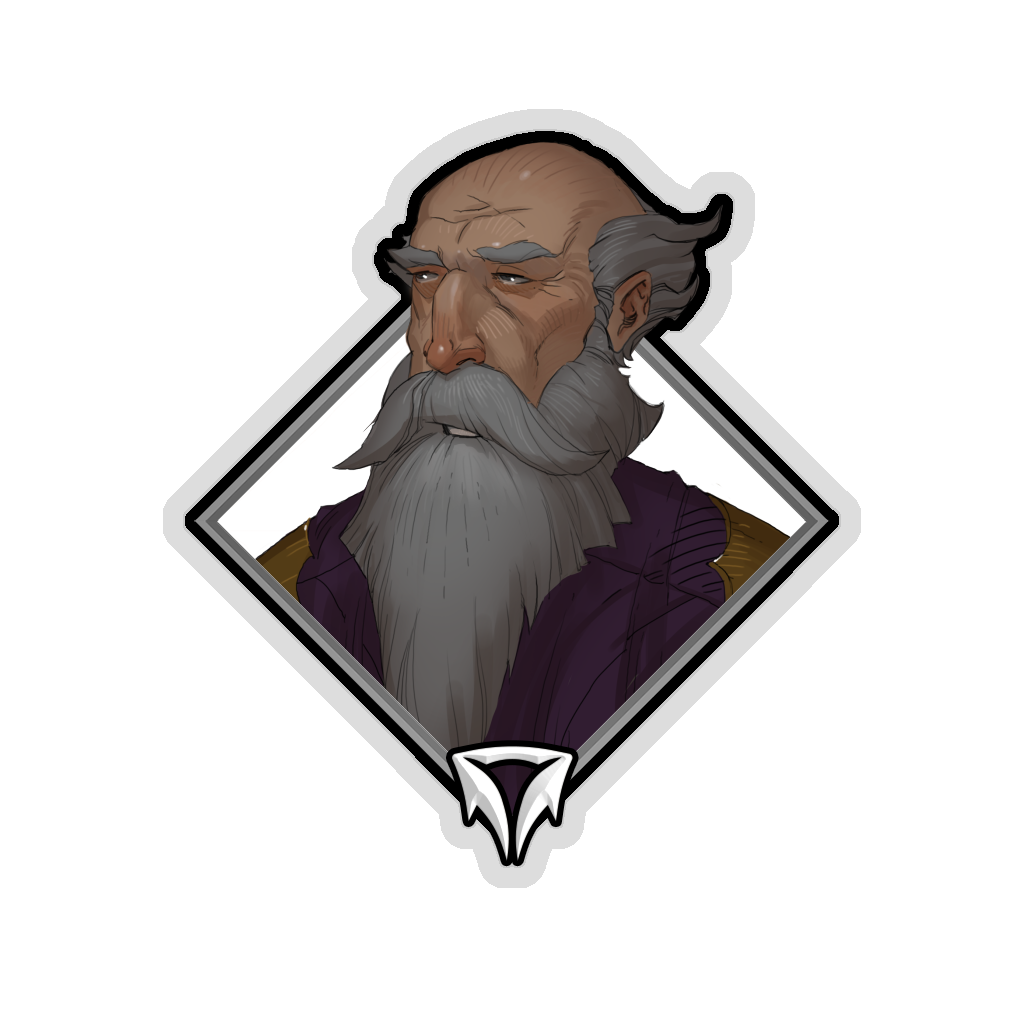 Gold Crownfall Sticker - Thrael