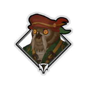 Gold Crownfall Sticker - Twobeard