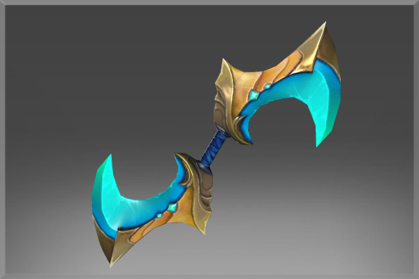 Inscribed Emeraldine Glaive