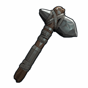 Low Poly Stone Hatchet