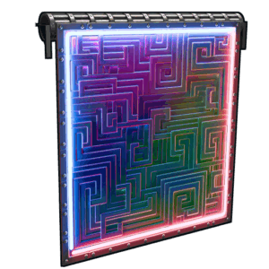 Neon Bismuth Garage Door