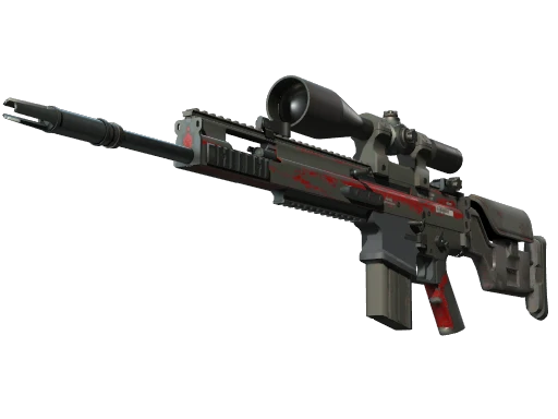 SCAR-20 | Crimson Web (Battle-Scarred)