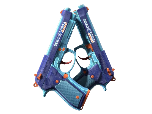 StatTrak™ Dual Berettas | Hydro Strike (Minimal Wear)