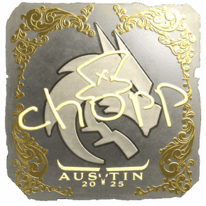 Sticker | chopper (Gold) | Austin 2025